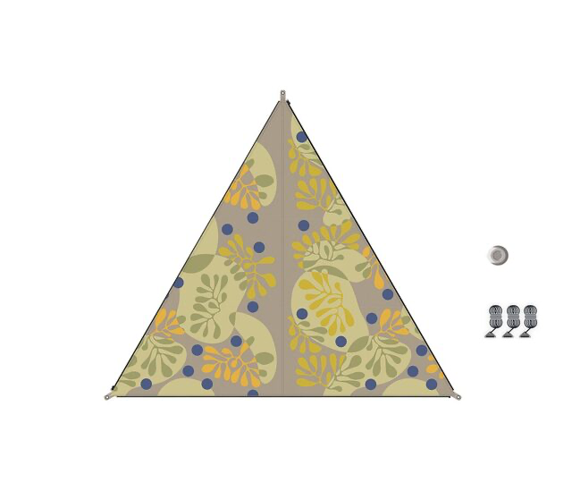 Sonnensegel verbindbar TC-Zip-Canvas Scandinavian Design forrest blueberry RV schwarz Bent