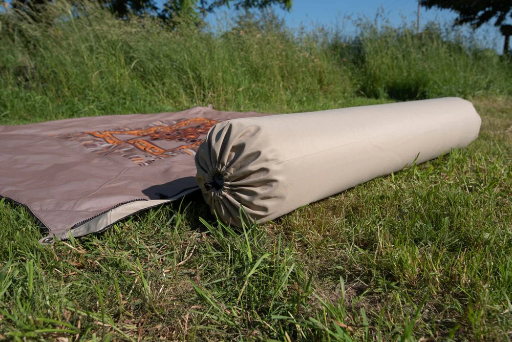 [9961698] Kissenrolle verbindbar Zip XL Lounger ocker RV schwarz Bent