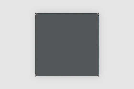 [9961703] Verbindbarer Teppich Zip Carpet Uni dunkelgrau Bent